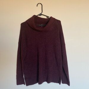 Burgundy Banana Republic Cowl Neck Sweater - Large